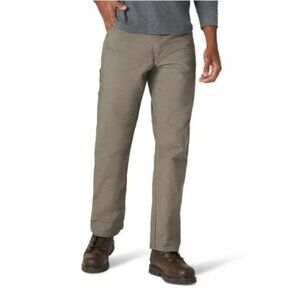 RUSTLER MEN'S CARPENTER JEAN 32 X 30 LOOSE FIT OLIVE LIKE NEW